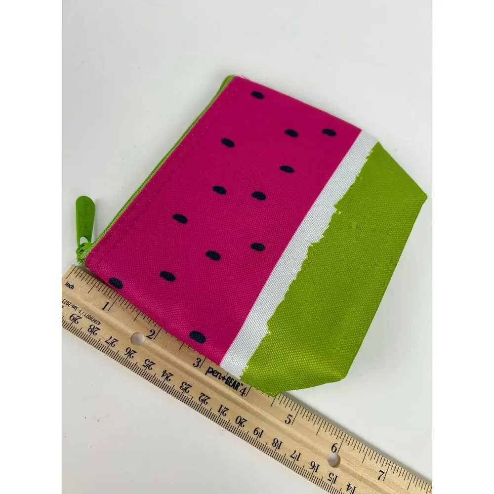 NWOT Thirty-One 31 Watermelon Cool Zip Snacker Insulated Food Safe Zipper Pouch